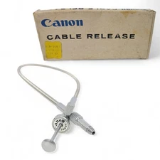Genuine Vtg. Canon Shutter Cable Release 250mm 10" Canon SLR Film Cameras In Box