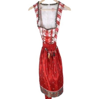 Spieth & Wensky Dirndl Dress with Apron Size 38 Traditional Austrian Cotton