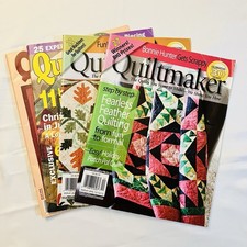 Quiltmaker  95 May/Jun,  99 Jul/Aug,  12 Sep/Oct,  12 Nov/Dec Lot of 4