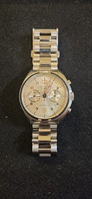 Hamilton Khaki pilot pioneer Chronograph Men's Watch Steel bracelet- H76416155