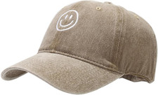 Unisex Basic Solid Baseball Cap Vintage Washed Distress Cotton Low Profile Dad H