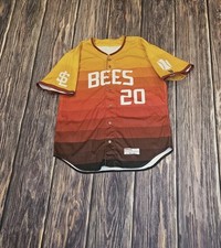 Salt Lake Bees Baseball  Zach Plesac Jersey Size 48 Men's #20 Game Worn