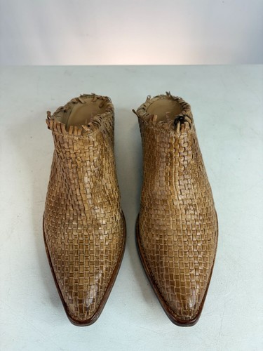 La Bottega di Lisa Tan Woven Leather Mules Shoes EU Sz 38 - Picture 4 of 8