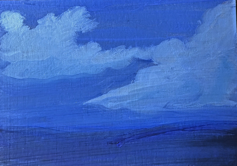 ACEO Original Oil Painting (2.5 X 3.5 in.) Landscape