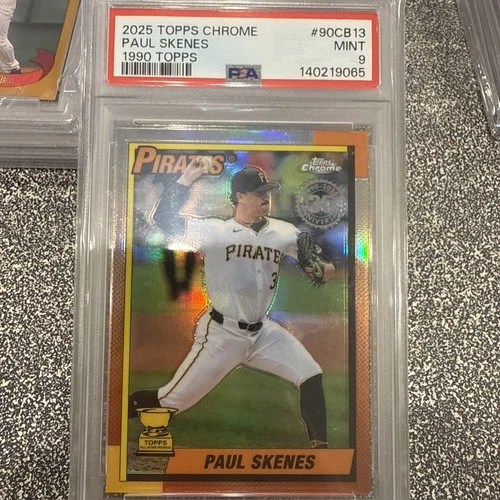 2025 Topps Chrome - 1990 Topps 35th Anniv #90CB-13 Paul Skenes PSA 9