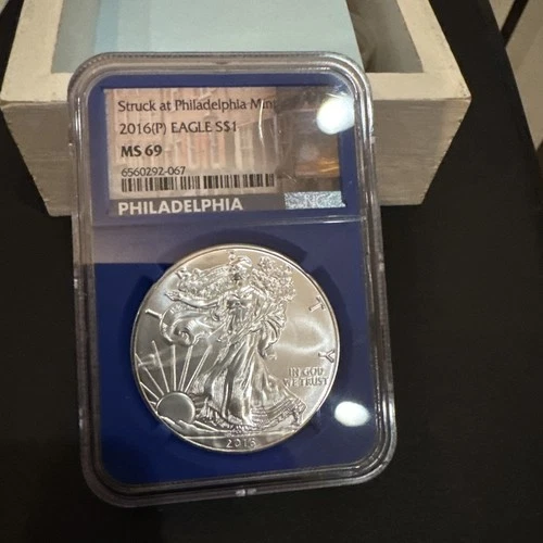 2016 (P) $1 Silver Eagle NGC MS69 30th Anniversary Struck at Philadelphia