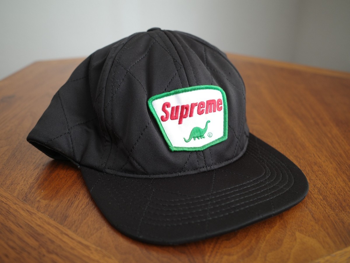 Supreme Sinclair Dino Quilted Foam FW12 Black 6 Panel Hat