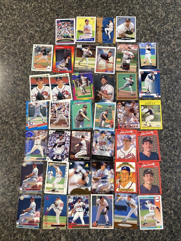 John Smoltz Atlanta Braves MLB 40 Card Lot / Insert & Base Cards / Various Years