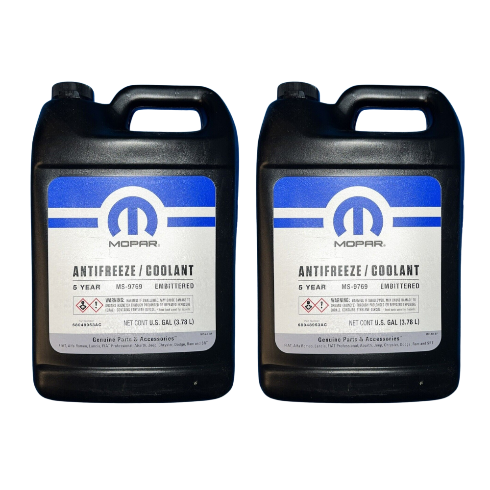 2X 3.785L MOPAR ORANGE COOLANT CONCENTRATE FOR DODGE CHRYSLER JEEP