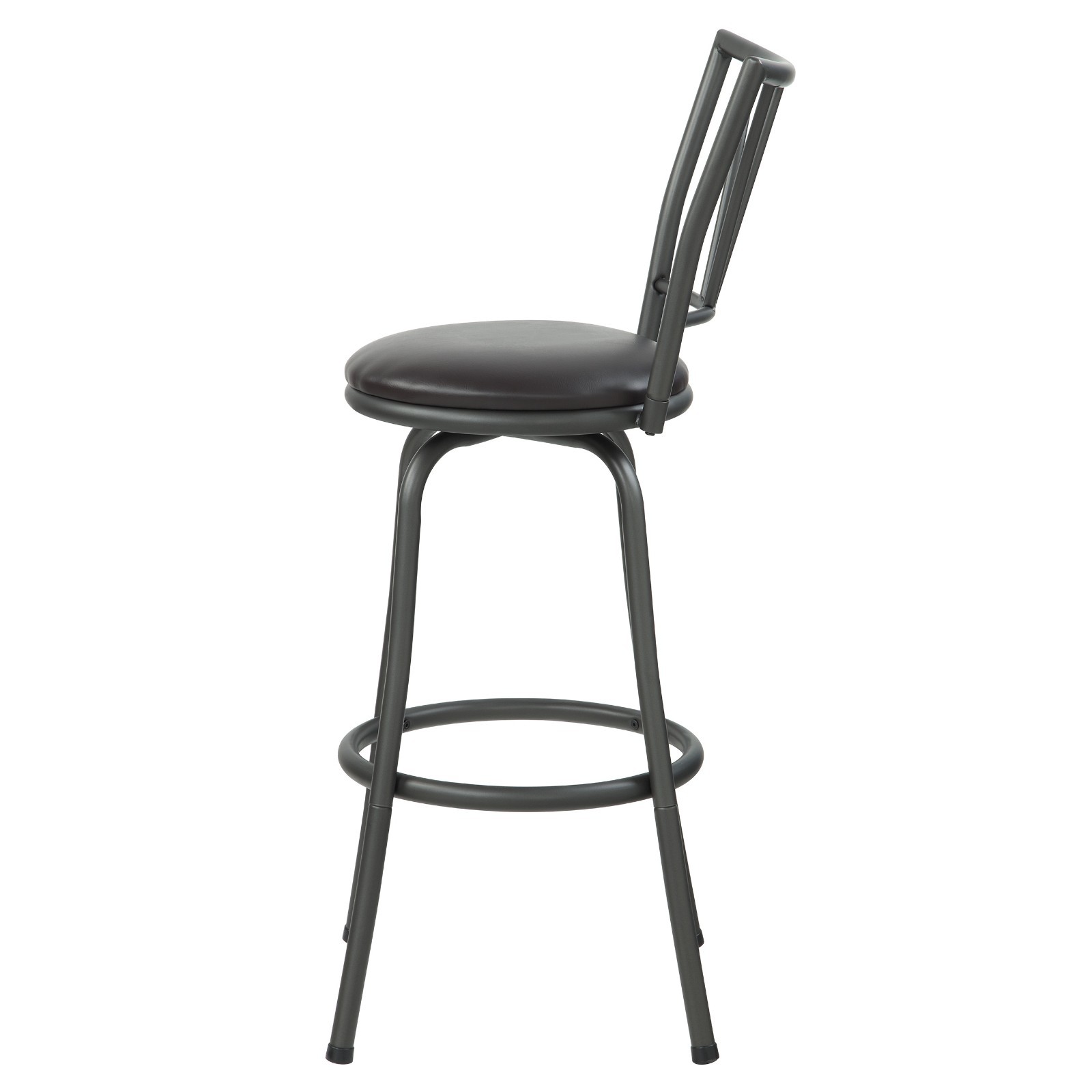 Azalea Park 3- Pack Adjustable Black Metal Swivel Barstool