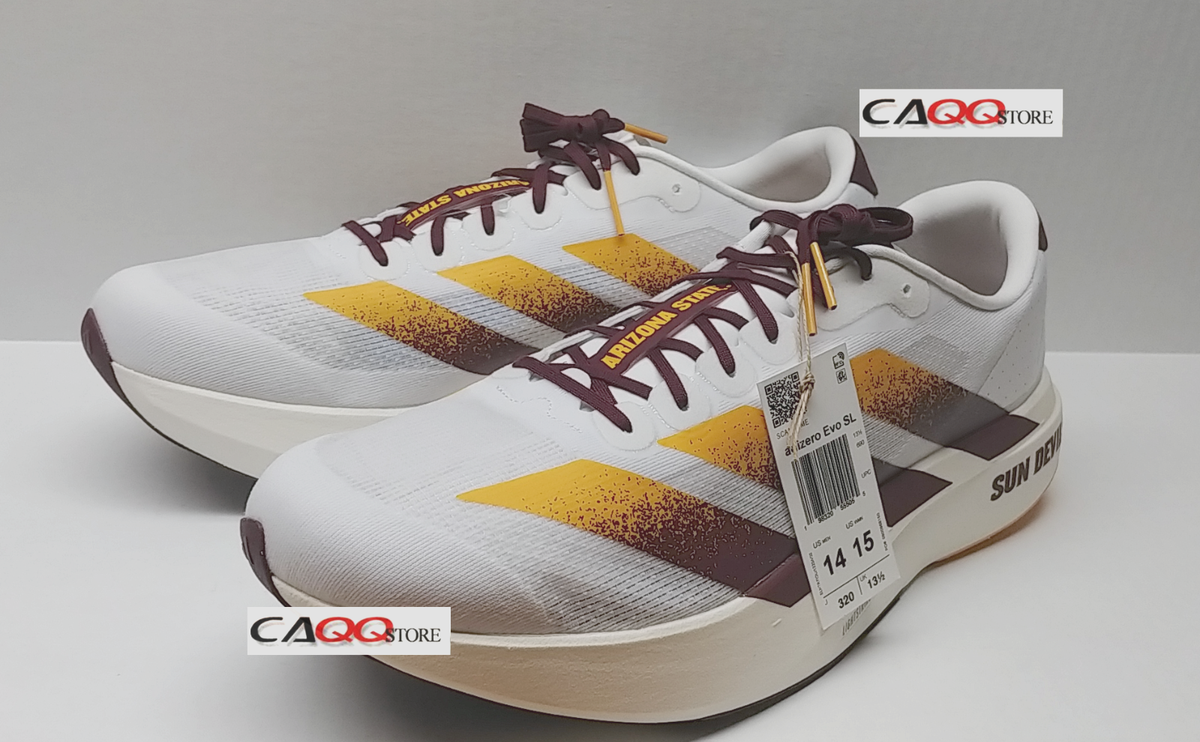 NEW 2025 ADIDAS ADIZERO EVO SL ARIZONA SUN DEVILS =SIZE 14