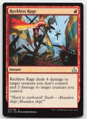 Reckless Rage #110 (LP) Rivals of Ixalan RIX Magic MTG