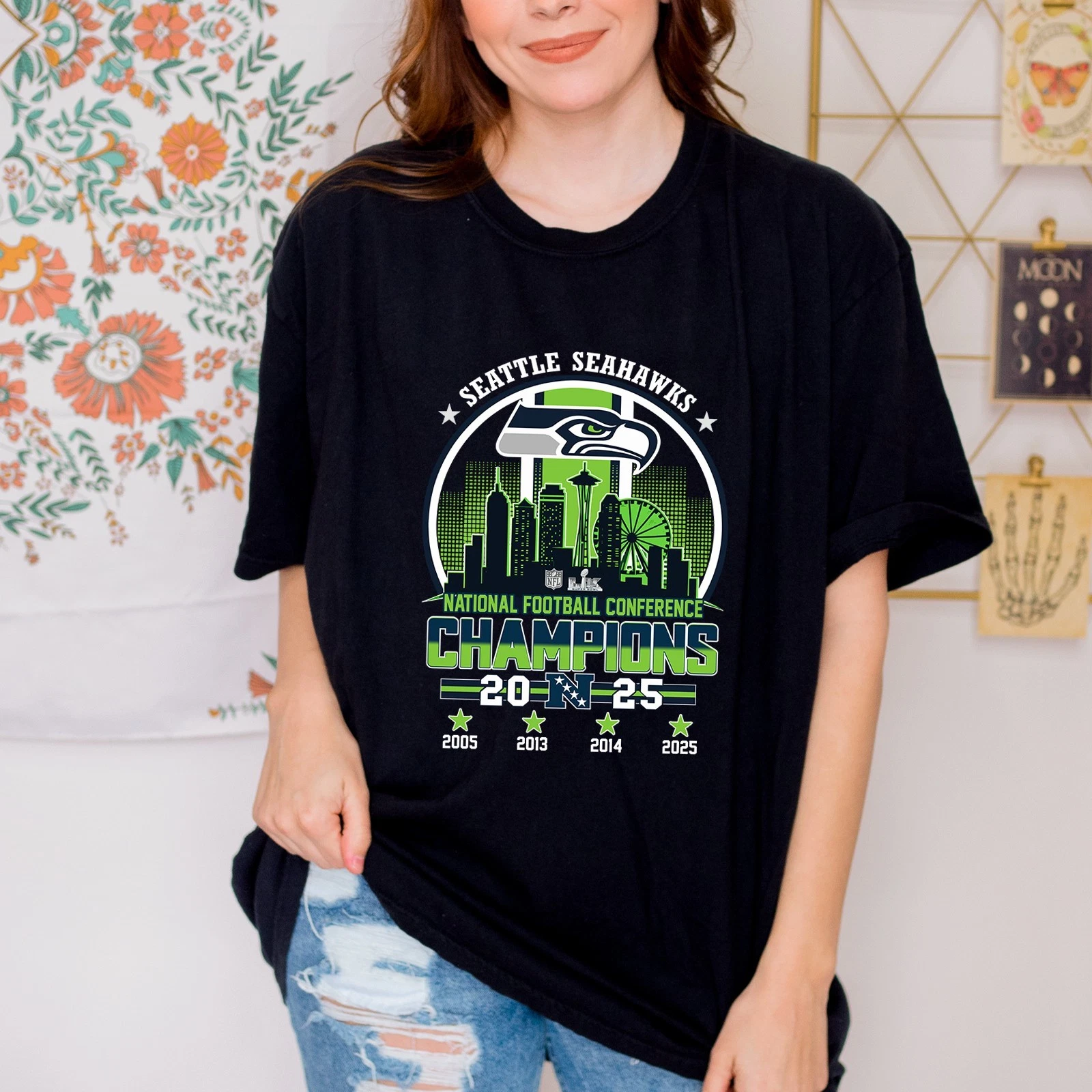 2025 NFC Championship Seattle Seahawks Fans Gift TShirt