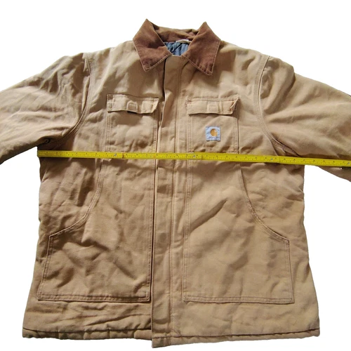 Vintage 90s Carhartt Artic C03 Quilted Brown Duck Jacket Men's XL Made in USA image 9