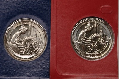 2019 P & D Lowell BU ATB Quarters, Mint Set Packaging/Cello
