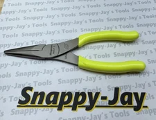 Snap-on Tools USA NEW HI-VIZ YELLOW 8" Soft Grip Needle Nose Pliers 96ACF