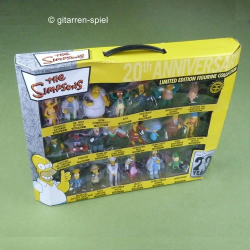 20th Anniversary The Simpsons Figurine Collection Limited Edition Figures - Complete Excellent