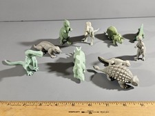 10 VINTAGE MARX PREHISTORIC PLAYSET ASSORTED DINOSAURS ALL DIFFERENT 14