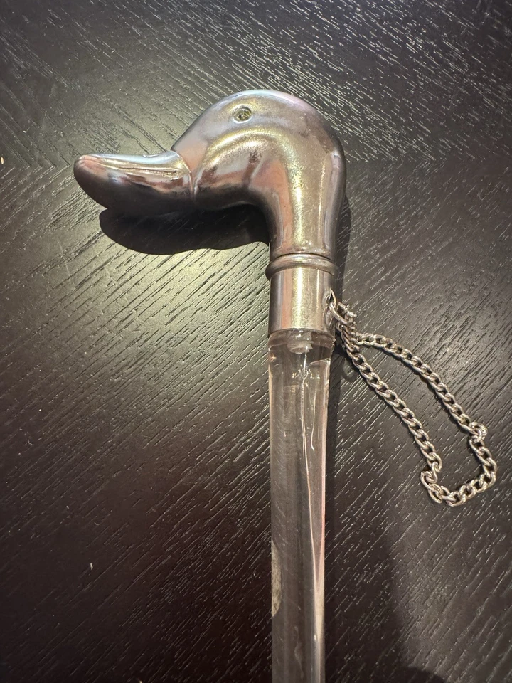 Zapatero Cabeza de Pato Vintage Metal y Plástico 20" Largo Foto 2 de 4