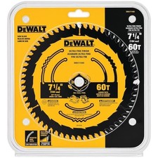 DEWALT 60 Tooth Tungsten Carbide Wood  Nail 7 1/4 Circular Saw Blade DWA171460