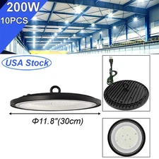 10 Pack Driver on Boad UFO Shop Lights Dia30cm with 3Pin US Plug Easy to Install