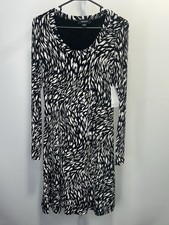Karen Kane Women's Black/White Swirl Pattern Dress, Size Large.NWT. 1W