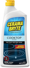 Cerama Bryte Removes Tough Stains Cooktop and Stove Top Cleaner for Glass - Cera