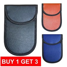 3 x Car Key Signal Blocker Case Faraday Cage Fob Pouch Keyless RFID Blocking Bag