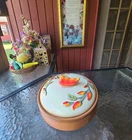 Clay Art, Serrano, Hand Painted, Stone Lite Tortilla Warmer