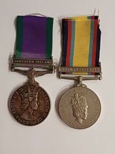 NORTHERN IRELAND & GULF WAR & BAR MEDAL PAIR.ARMY CATERING CORPS.