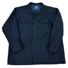 Pendleton Wool Board Shirt Jac Jacket Mens XXL Long Sleeve Button Up Black