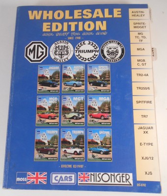 2007 Moss Motors Wholesale Catalog Full Color With Tabs Ebay