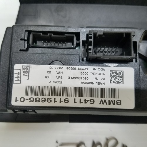 2007-2008-2009 BMW 325 328I 330I A/C Climate Control switches 9119686 - Picture 5 of 5