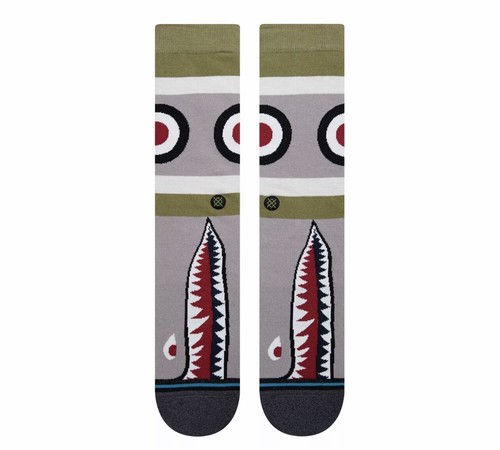 Calcetines informales Stance Warbird Crew Altura con tecnología INFIKNIT unisex medianos nuevos con etiquetas - Imagen 2 de 5