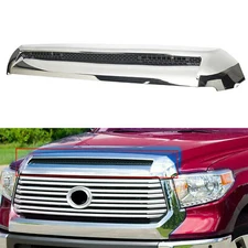 Front Upper Hood Bulge Molding Grille Trim For Toyota Tundra 2014 15 2016-2021