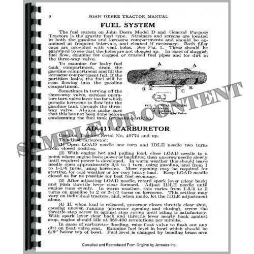 Ford Lawn Garden Tractor Service Manual 8 11 11H 12 12h 16 17 17H LGT LT YT - Picture 4 of 5