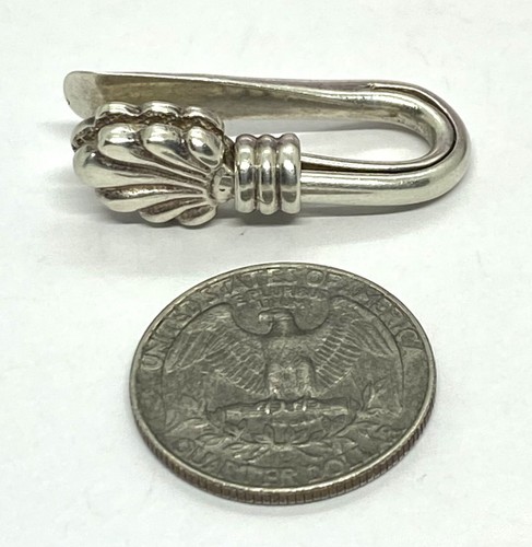 Vintage PGK English Sterling Silver Single Napkin Clip 1.3/8” 8.91g - Picture 8 of 12