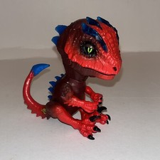 Fingerlings Untamed Radioactive Raptor Gamma 5  Interactive WowWee Red Tested