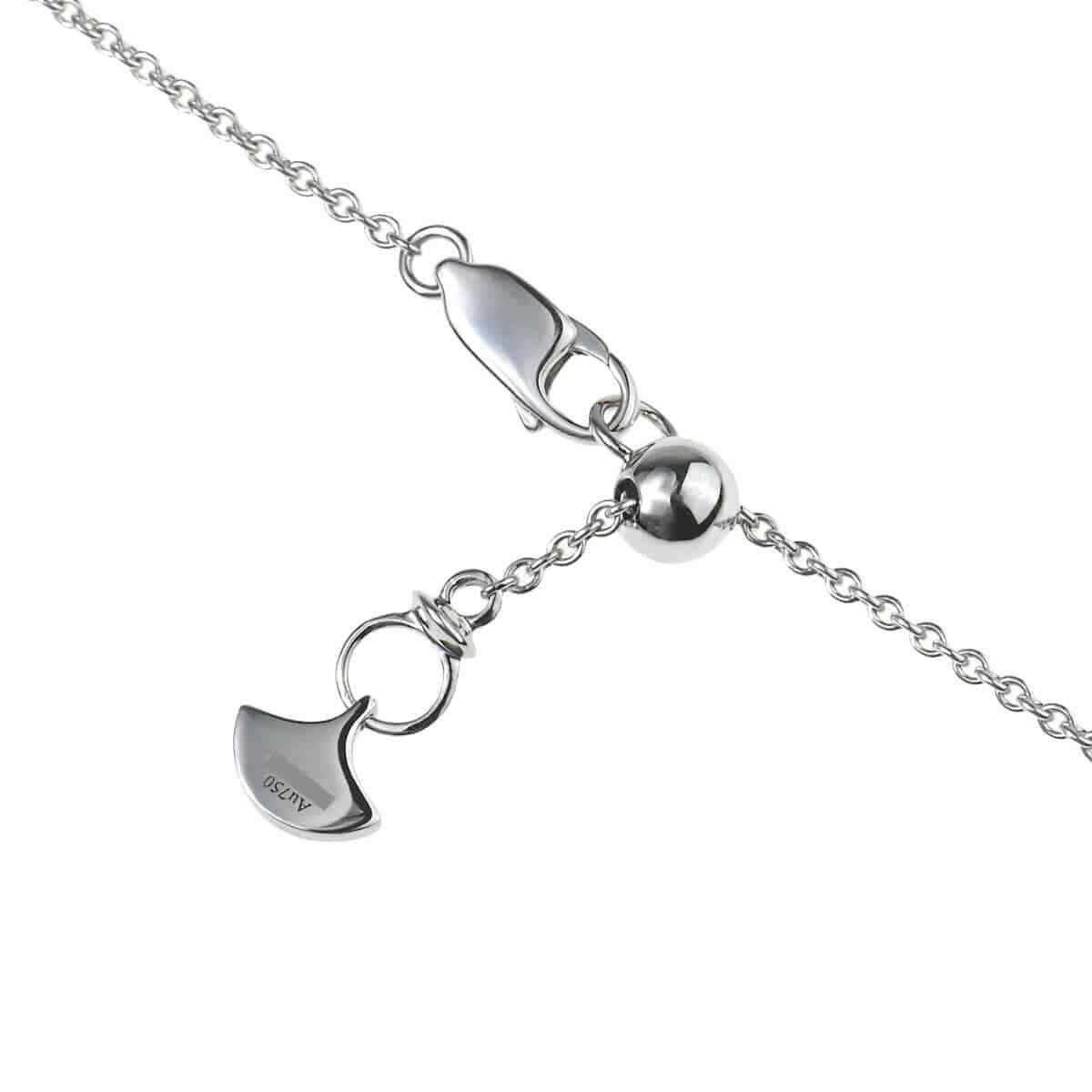 graph double butterfly silhouette diamond necklace P0018442