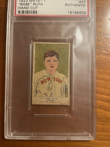 'Babe' Ruth [Hand Cut] #47 1923 W515 1 card