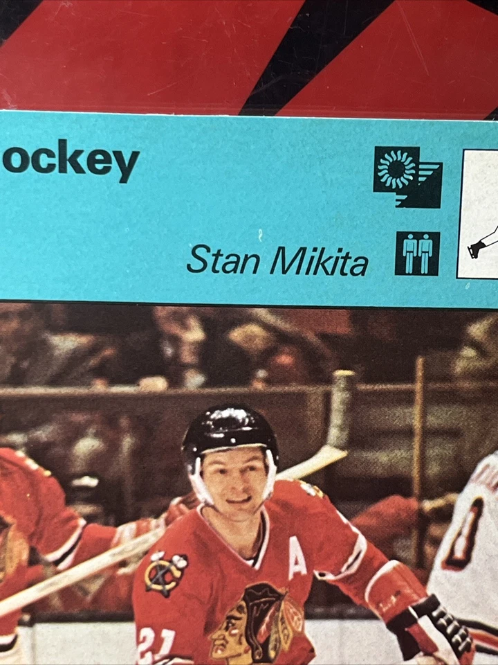 Sportscaster Ice Hockey Card (“Stan Mikita” 1977 Lausanne Italy 03 005 12-22) - Image 3 of 3