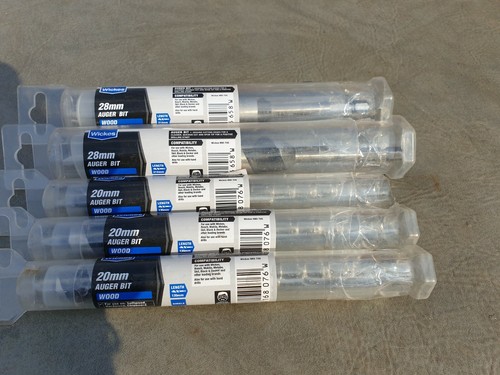 Wickes Auger Wood Drill Bits 2 - 28mm x 210 & 3 - 28mm x 135mm - Picture 4 of 4