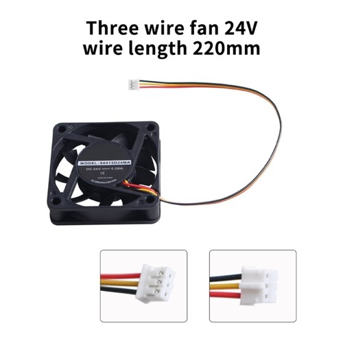 6015 24V 0.07A Cooling Fan Brushless 3D Printer Part For K1 Coolers Blower - Afbeelding 6 van 8