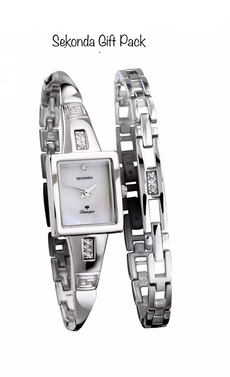 Sekonda rose gold store watch set