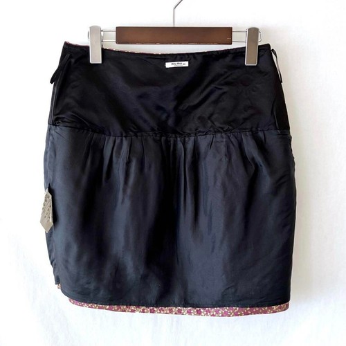 MIU MIU embroidered metallic purple and gold,Mini Skirt Made In Italy, Sign 40 - Picture 5 of 9