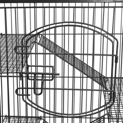 Large Double Storey Rabbit Hutch Guinea Pig Ferret Cage Grey Large Double Storey Rabbit Hutch Guinea Pig Ferret Cage Grey