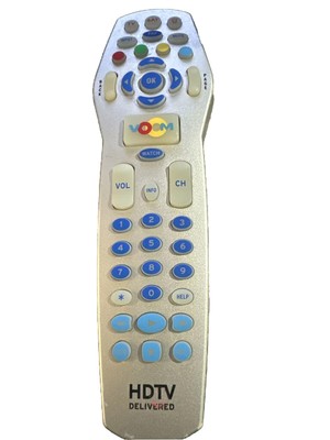 VOOM UR3-SAT-CV01VER:3.0 HDTV Cable Replacement Remote Control Silver