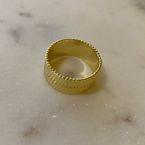 Gorjana New Size 9 Venice Ring 18k Gold Plated Brass Womens Jewelry - Picture 2 of 2