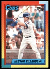 1990 Topps Traded Hector Villanueva Rookie Chicago Cubs #126T