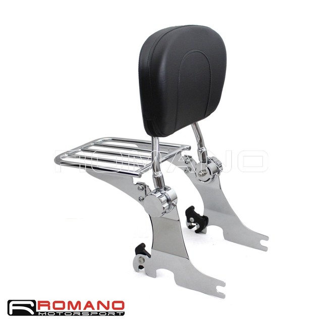 Chrome Passenger Backrest Sissy Bar For Harley Sportster XL883 XL1200